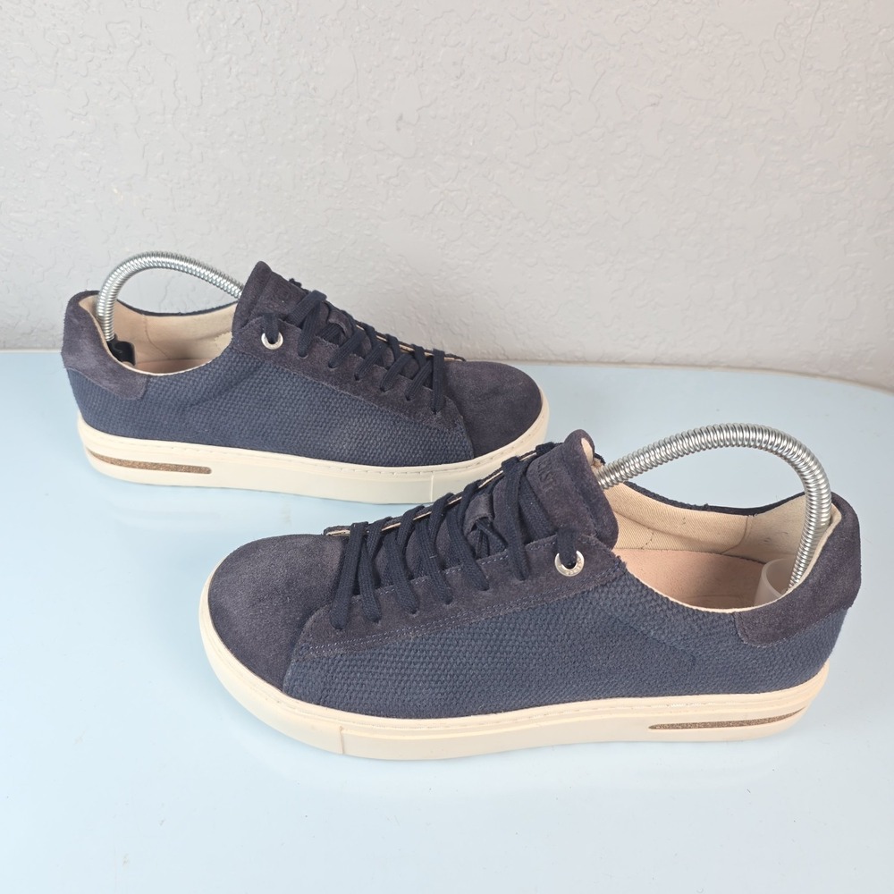 Birkenstock Bend Sneakers  Mens 7 Navy Suede Canvas Low Casual Comfort Hipster